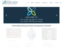 Tablet Screenshot of blountcenter.org